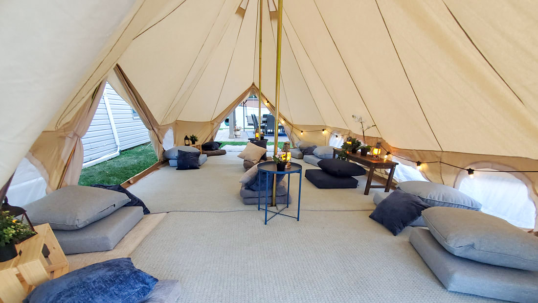 Long Island Glamping bell tent rentals