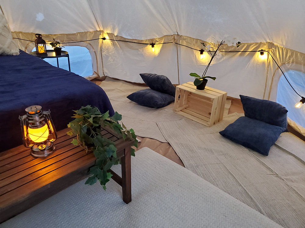 Long Island Glamping bell tent rentals